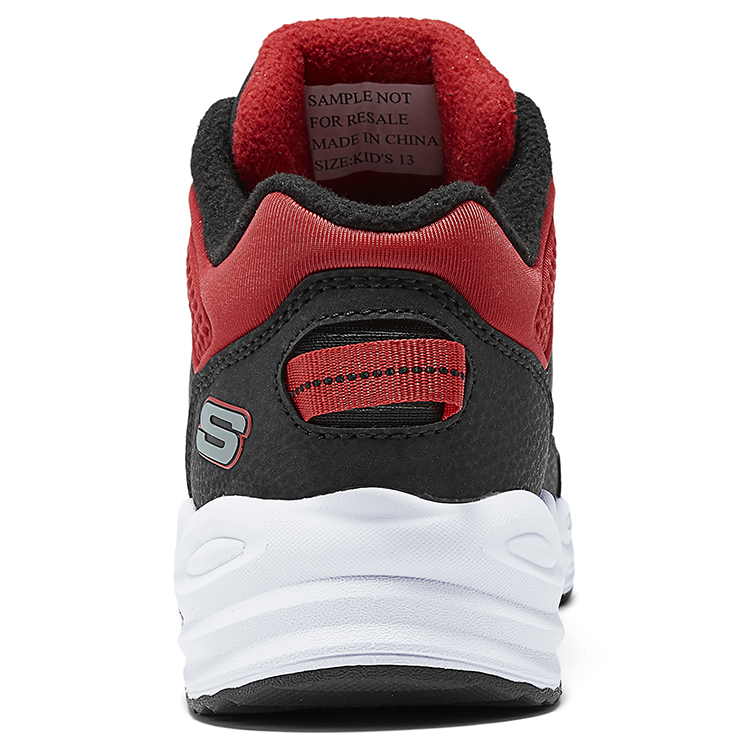 Skechers Kids Противоскользящие износостойкие детские кроссовки среднего размера для улицы, черные — фото 4