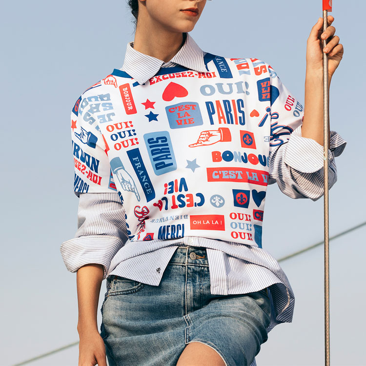 Levis Футболка SS24 Paris Limited Capsule Series женская белая — фото 4