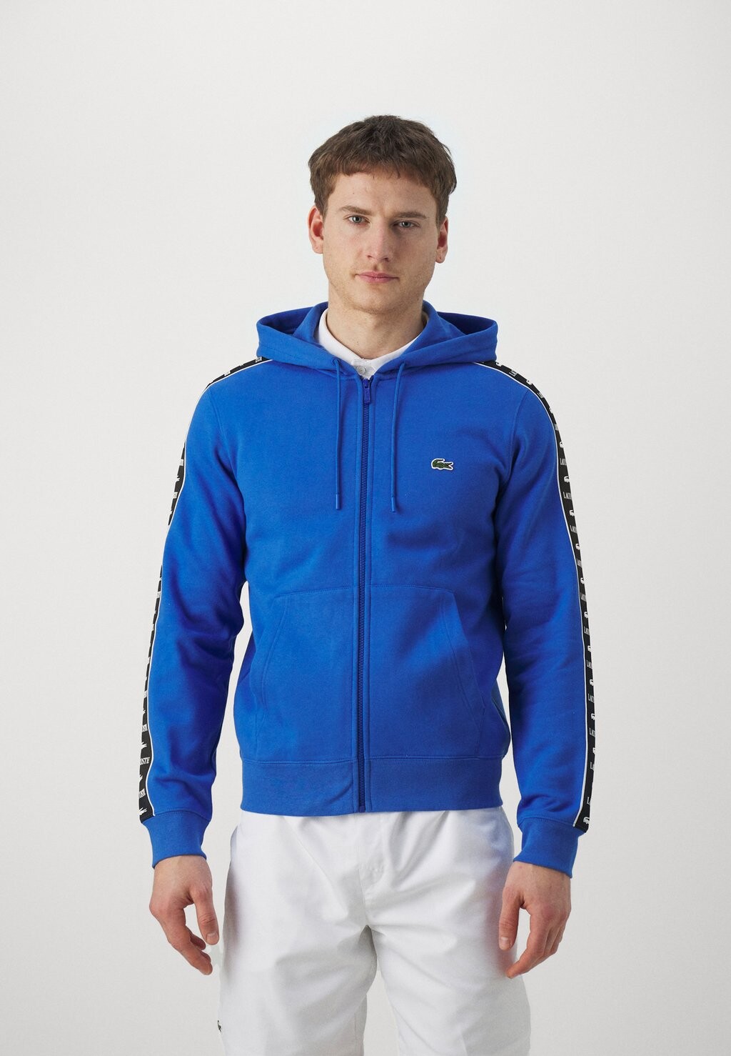 

Толстовка на молнии Hoodie Tape Lacoste, синий