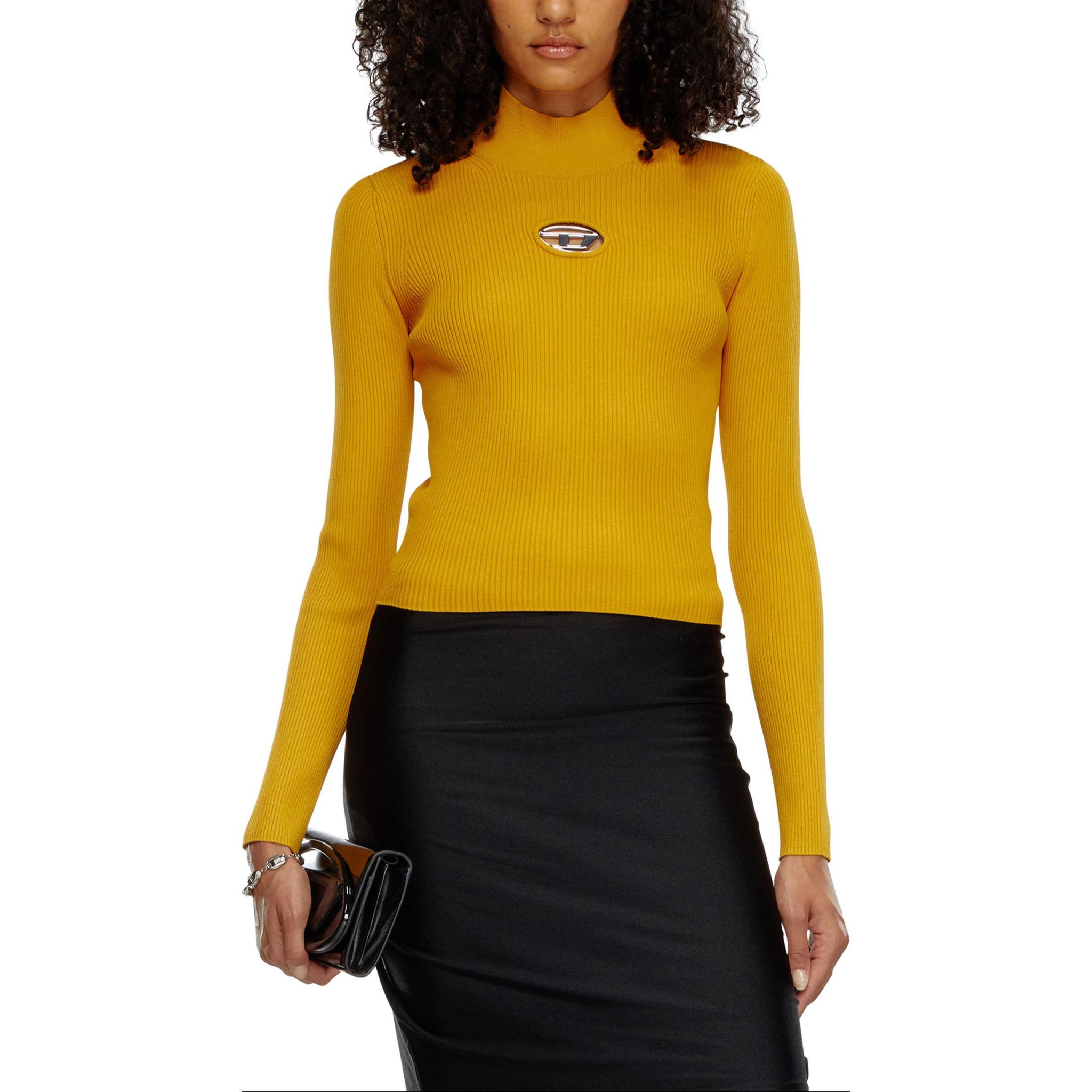 Футболка M Valari Tn Rib Knit DIESEL, светло-коричневая — фото 4