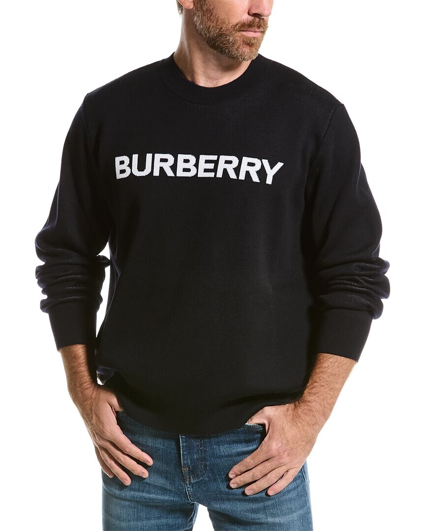 

Свитер Burberry из смесовой шерсти, черный