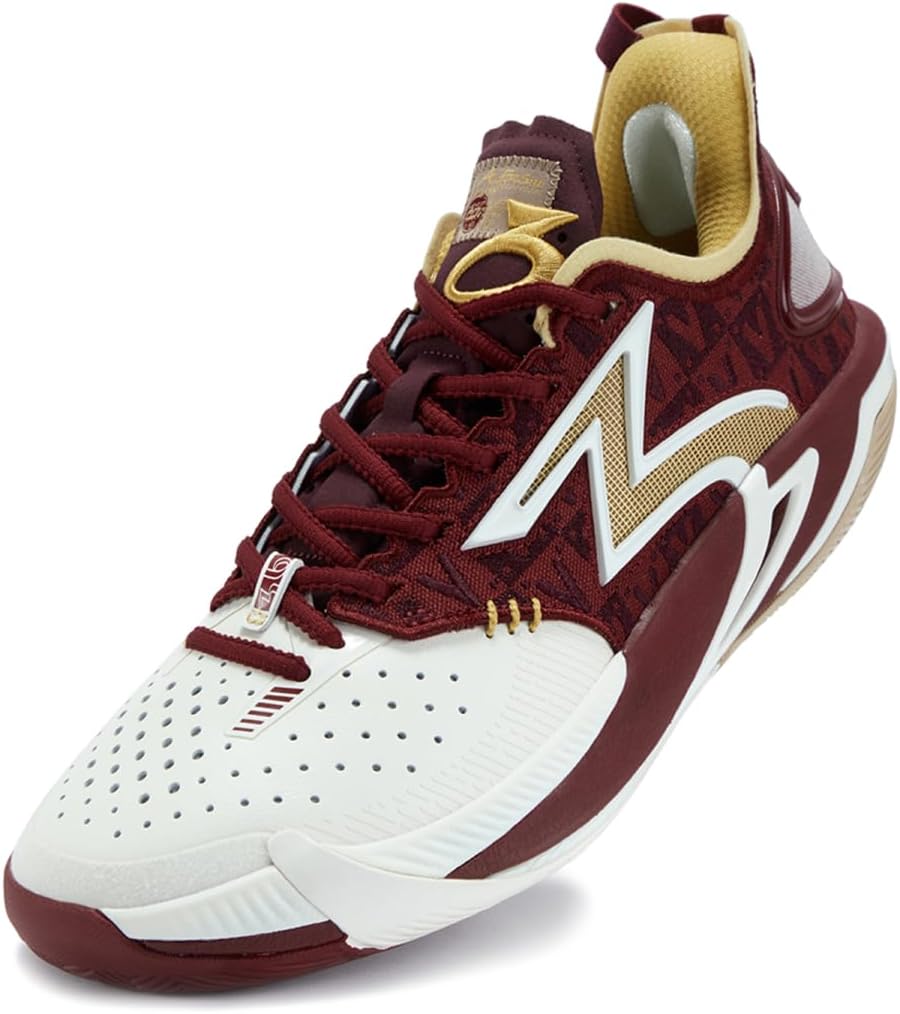 

Баскетбольные кроссовки 361 BIG3 6.0 Pro для мужчин, дышащие кроссовки с амортизацией и противоскользящей подошвой, тренировочные спортивные кроссовки для студентов, подростков и взрослых, Caldwell Pope 361°, 672531109-3 Imperial Blaze