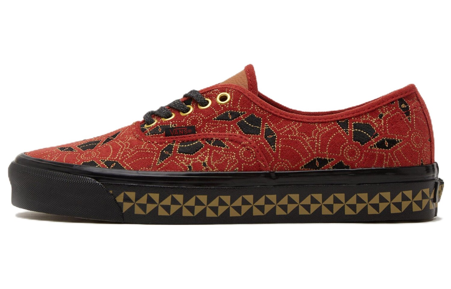 

Кроссовки Vans Authentic Series Skateboard Shoes Unisex Low-Top Black/Red