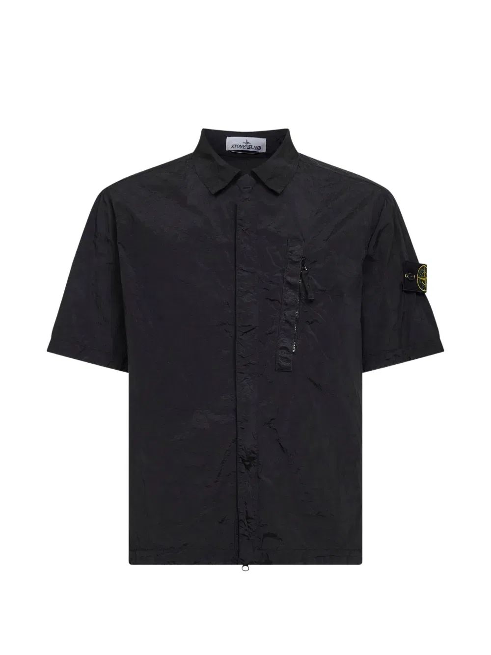 Рубашка с логотипом Stone Island, черный