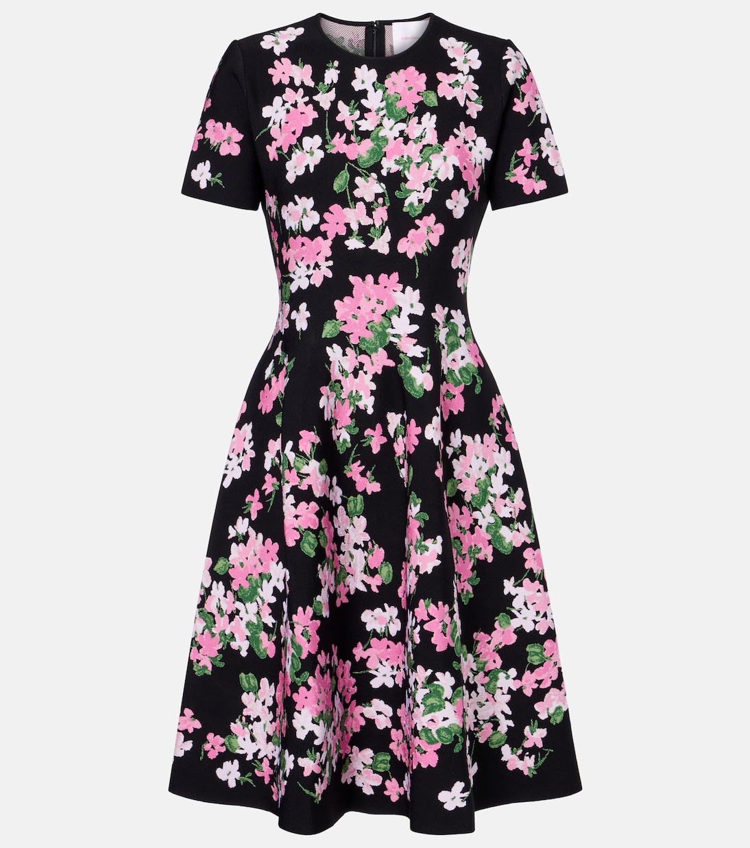 

Мини-платье с цветочным принтом Carolina Herrera, Black Multi