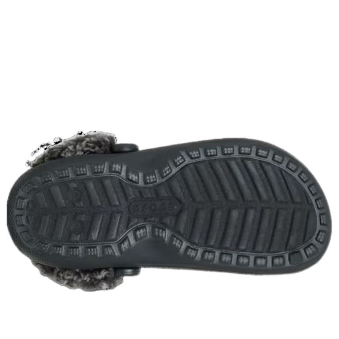 Классические сабо Crocs на флисовой подкладке, черные — фото 4