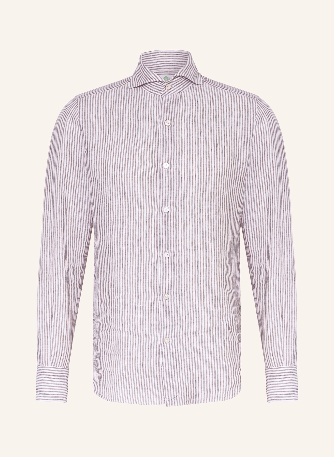 

Льняная рубашка Tokyo slim fit Finamore 1925, мультиколор