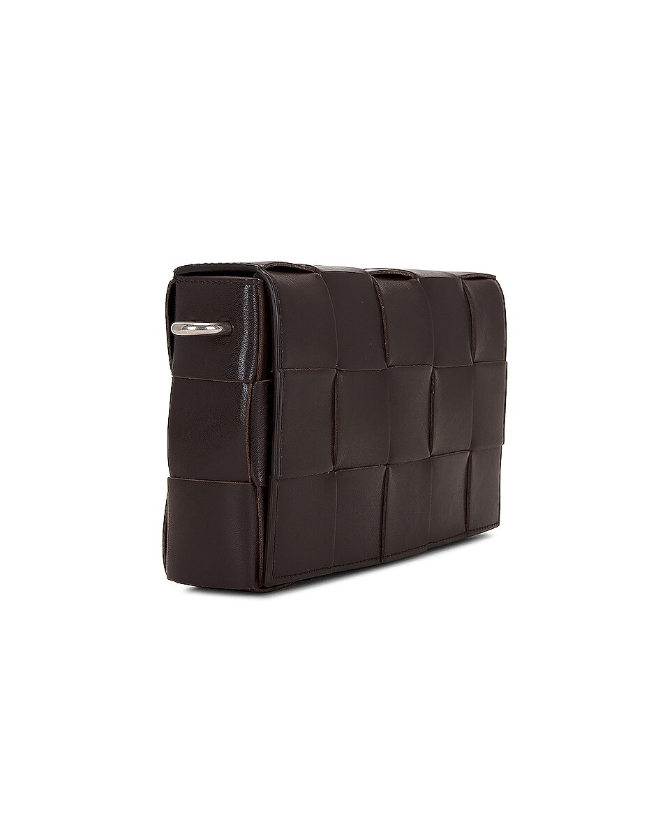 Холщовая сумка с лентами Intreccio Vogue Bottega Veneta, цвет Fondant & Natural Silver — фото 3