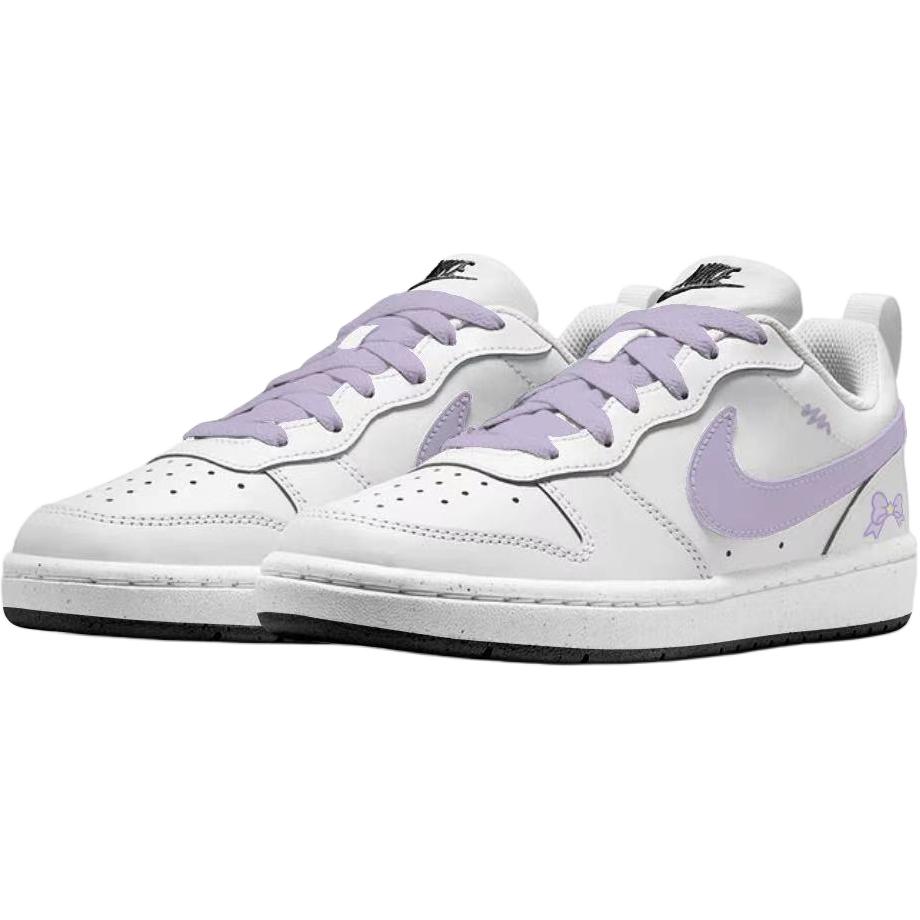 Nike Кроссовки для скейтбординга Court Borough Taro Purple Bowknot Abrasion Resistant Low top для детей и подростков, фиолетовые — фото 4