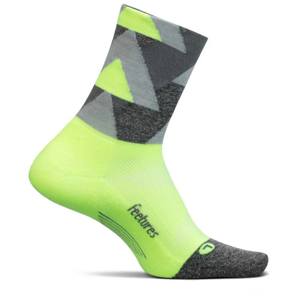 

Носки Feetures Elite Light Cushion Mini crew, желтый/зеленый