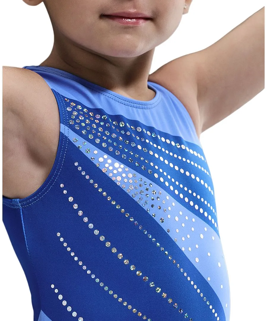 Купальник-реплика Skye Blakely Shimmer для девочек 7-16 лет, Чемпионат США 2025 года Nike Gymnastics, синий — фото 3