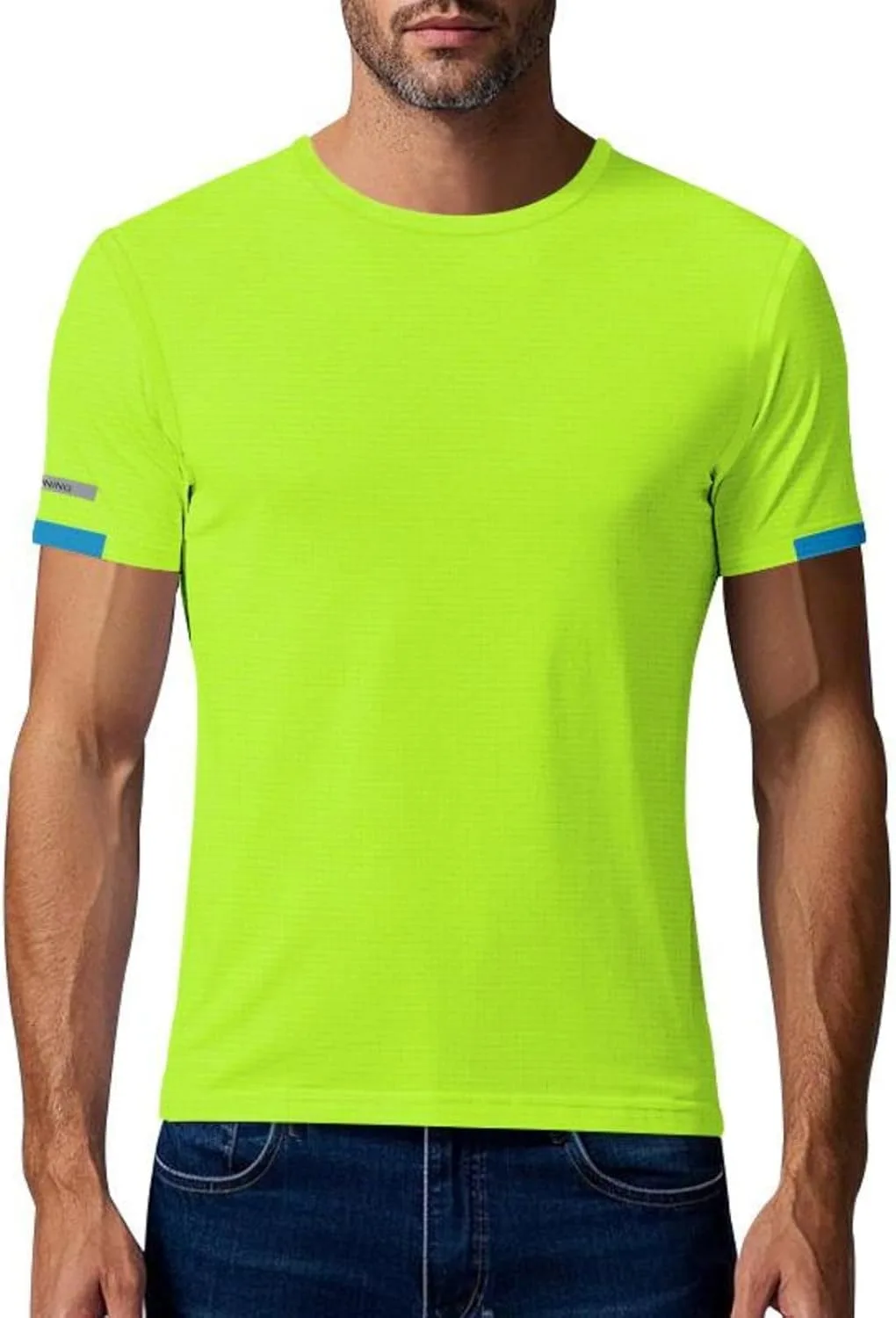 

Мужская футболка Quick Dry с коротким рукавом для бега и тренировок