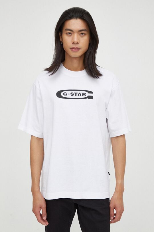 

Футболка G-Star из необработанного хлопка G-Star Raw, белый