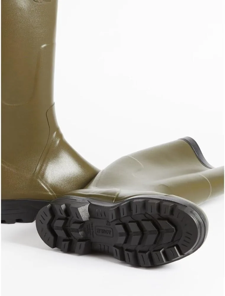 Мужские резиновые сапоги Aigle Benyl XL, зеленый/хаки — фото 2