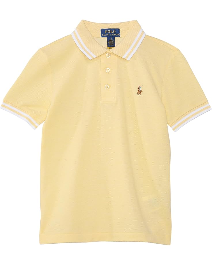 

Поло Polo Ralph Lauren Kids Oxford Mesh Polo Shirt, цвет Wicket Yellow/White