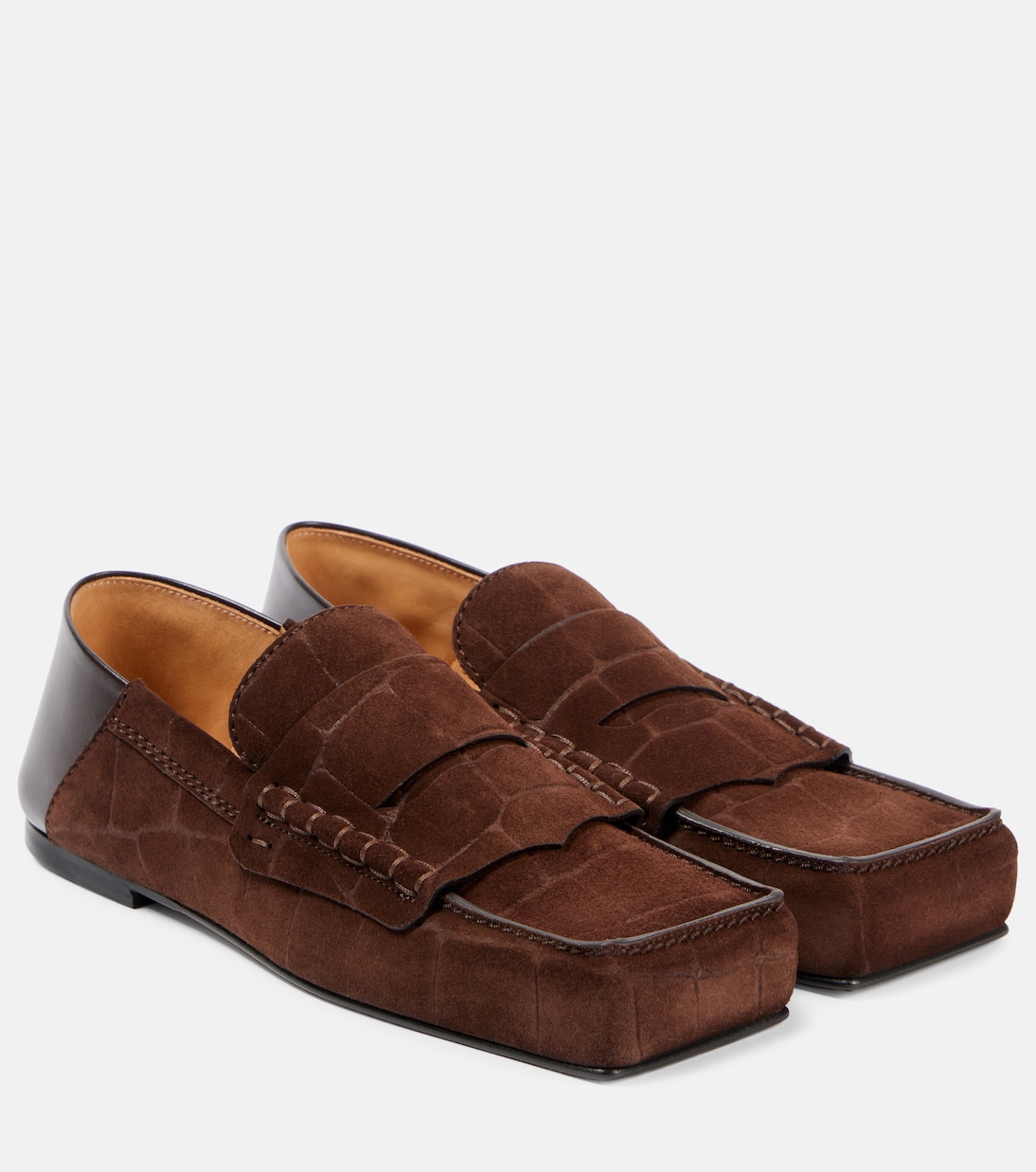 Пенни-лоферы из кожи Carré Jacquemus, темно-коричневый