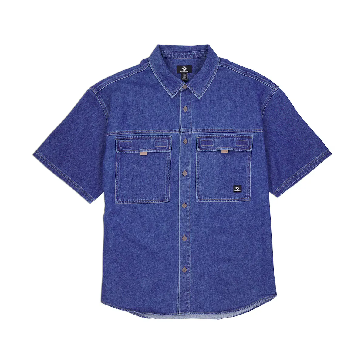 

Мужская рубашка Denim Short-Sleeve Button-Up Converse, синий