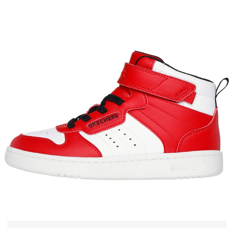 

Износостойкие высокие детские скейтерские кроссовки Kids' Skechers Kids, красный