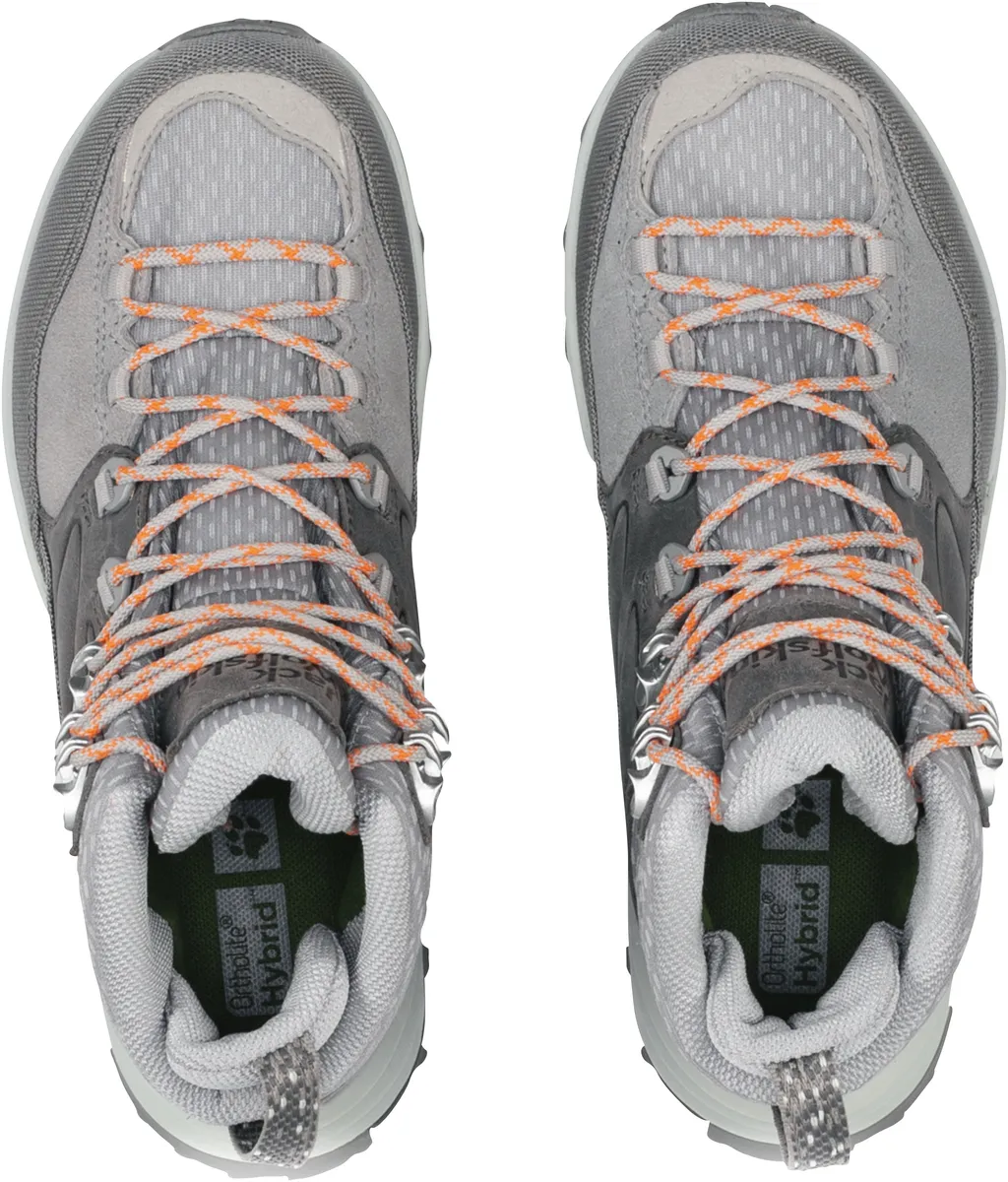 Кроссовки Jack Wolfskin "CYROX TEXAPORE MID W", водонепроницаемые, серый — фото 4
