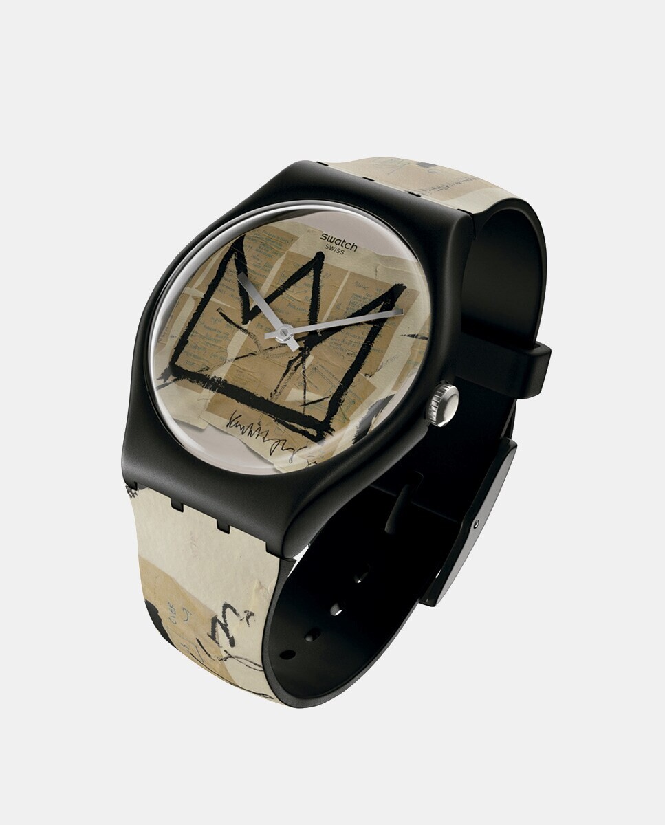 

SUOZ355 черные силиконовые мужские часы Swatch, черный