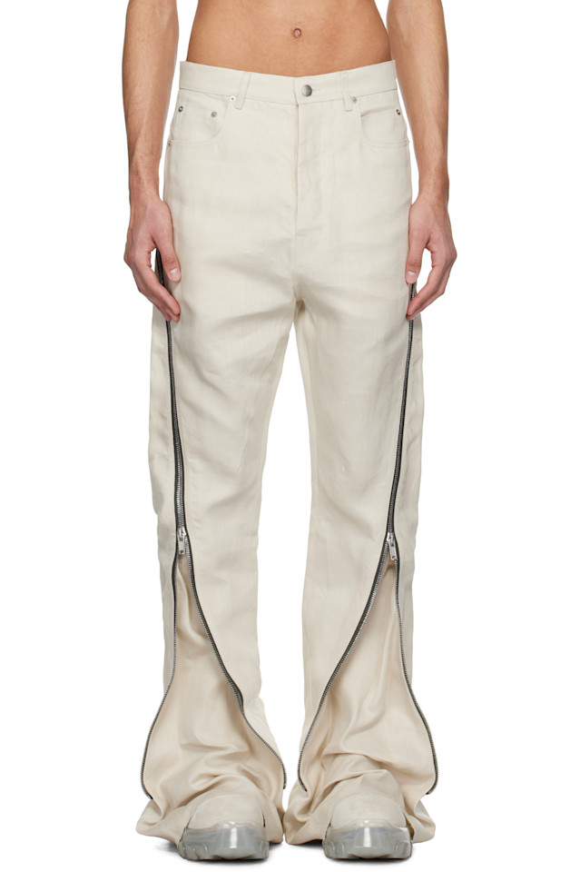 

Голливудские джинсы Bolan Banana Rick Owens, цвет dinge