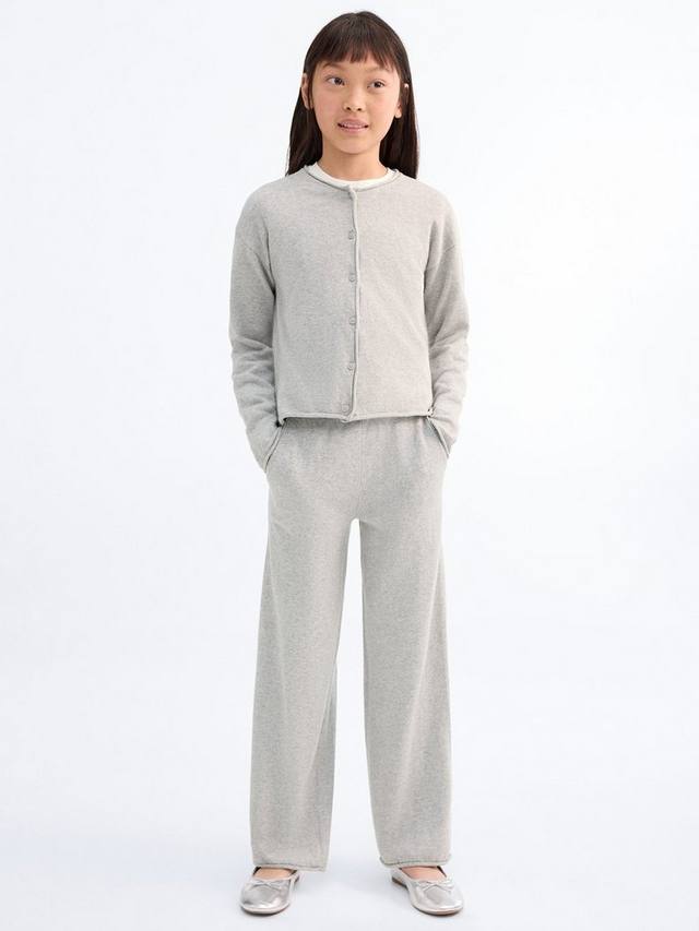 

Детские джоггеры Megan из хлопка Mango, Pastel Grey