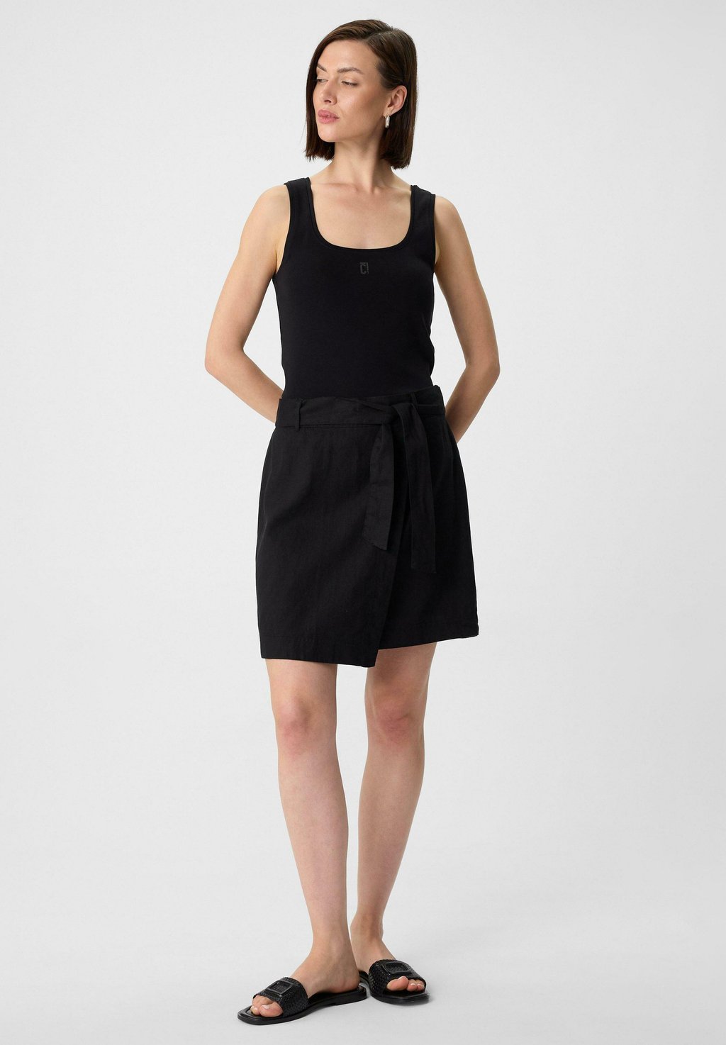 

Юбка А-силуэта Wrap skirt comma casual identity, черный