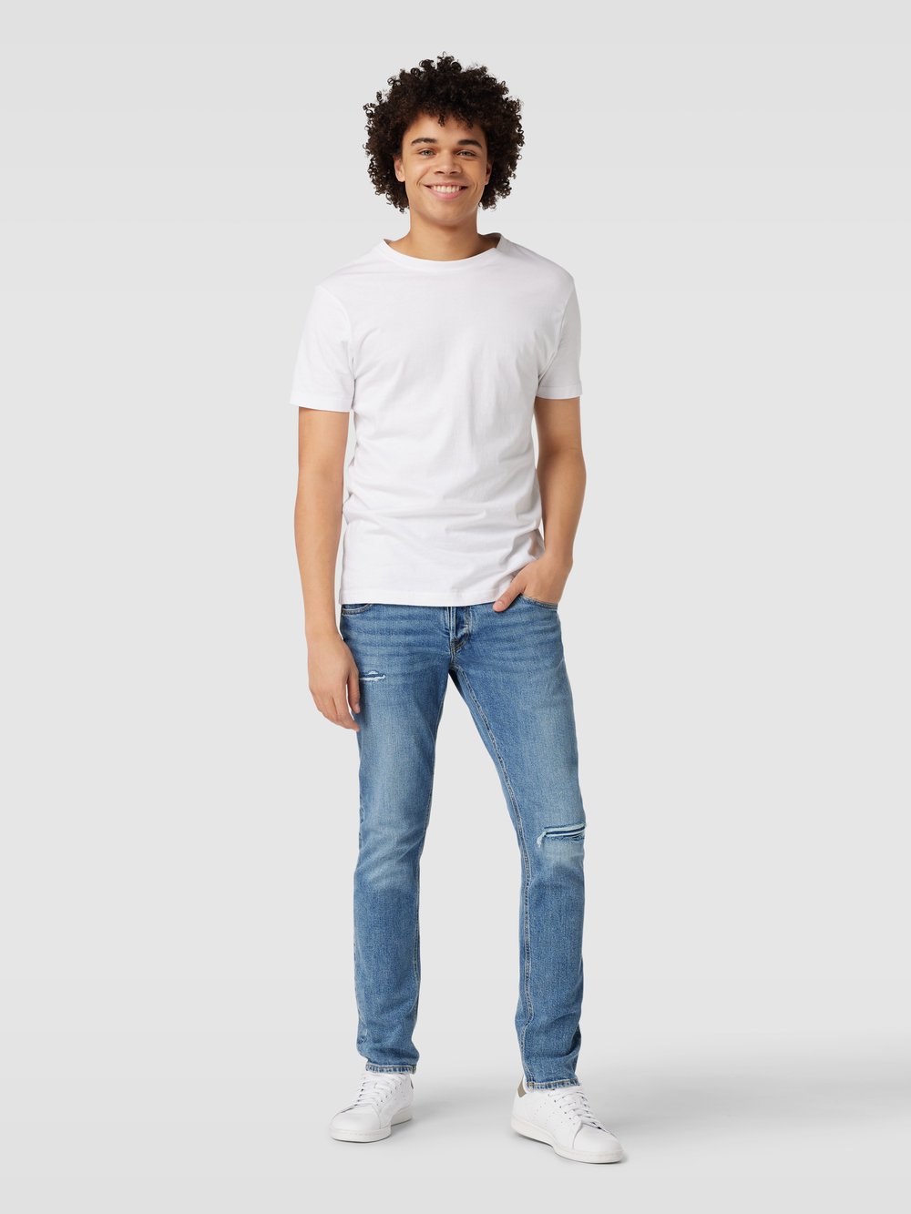 

Джинсы в рваном виде, модель «GLENN» Jack & Jones, синий
