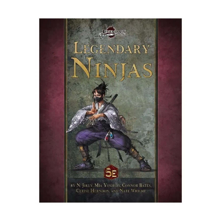 

Legendary Ninjas (5e), Dungeons & Dragons (5th Edition) - Rulebooks, Sourcebooks & Supplements (Legendary Games), мягкая обложка