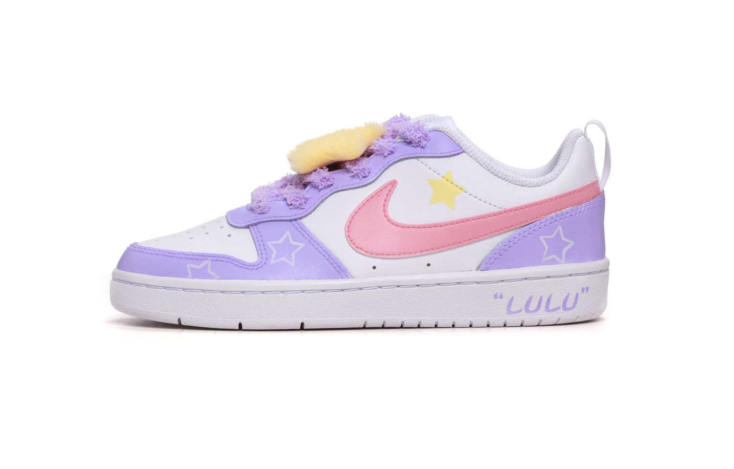 

Кроссовки Nike Court Borough Skateboarding Shoes Women's Low-top Pink/white/purple, цвет Light Lavender