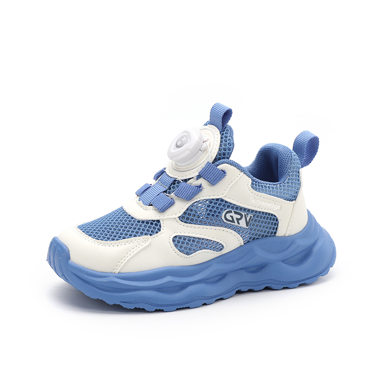 

Нескользящие, дышащие, легкие, амортизирующие, низкие детские кроссовки для активного отдыха SUPEREDGE, синий