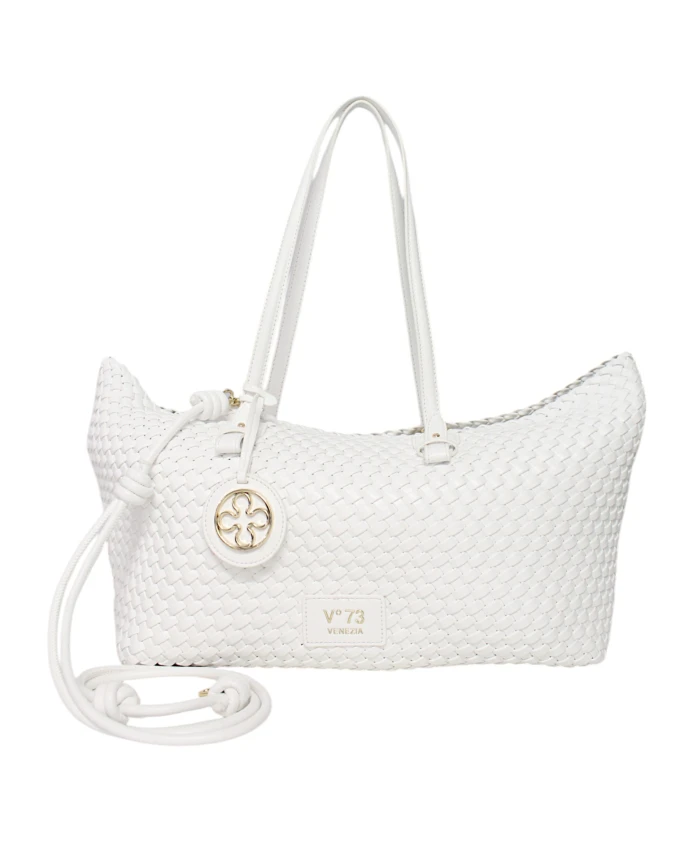 

Женская сумочка из искусственной кожи с регулируемым ремешком. V73, белый