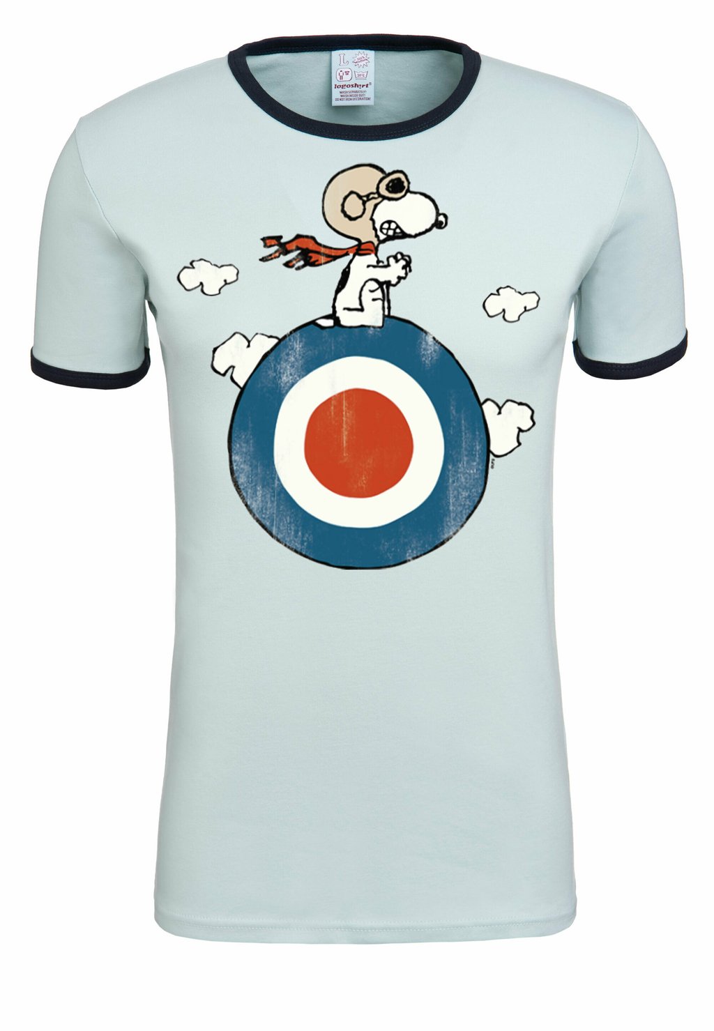 

Футболка с принтом PEANUTS SNOOPY LOGOSHIRT, светло-голубой