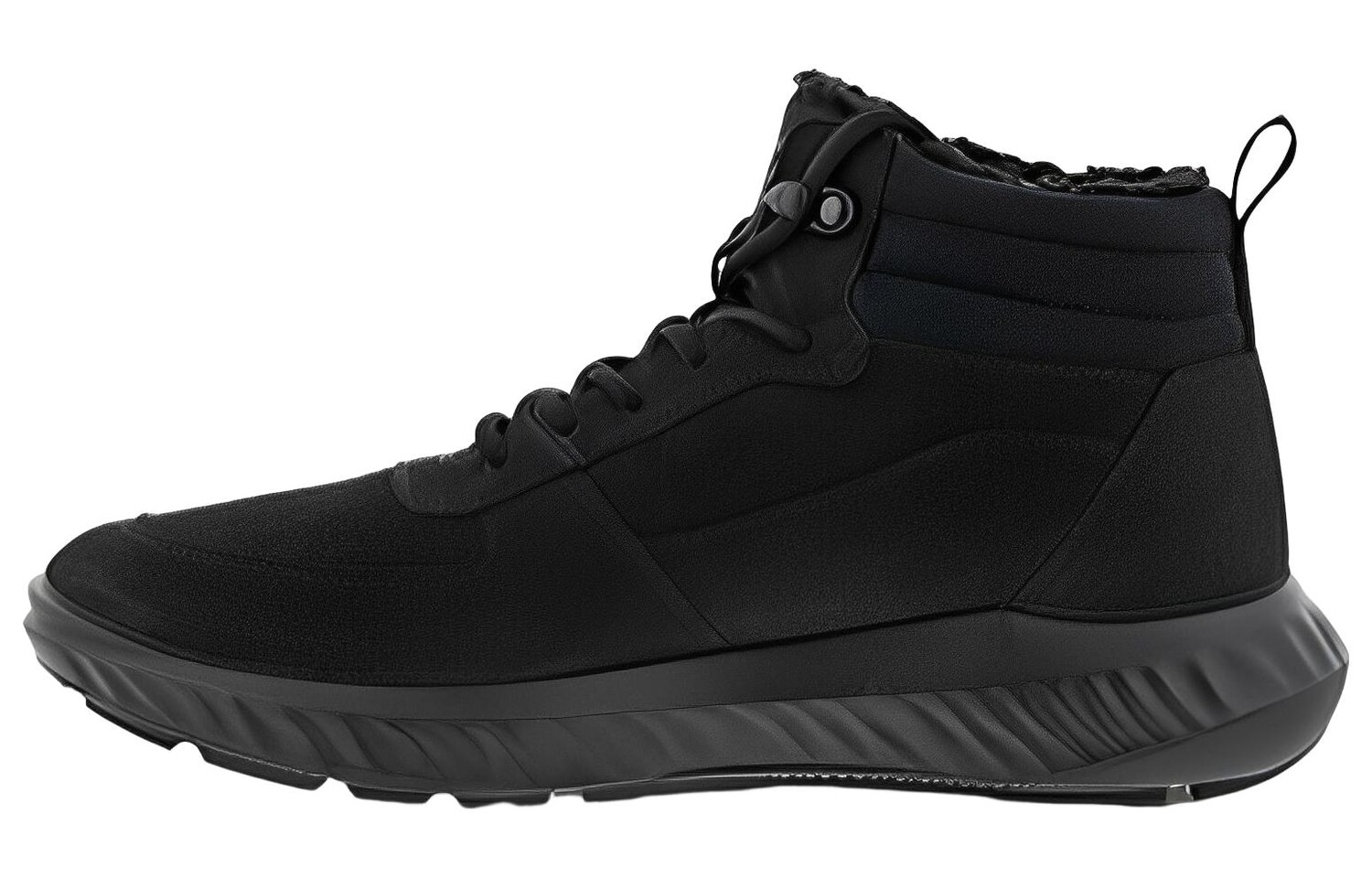 

Кроссовки ecco Lifestyle Shoes Men High-top Black, черный
