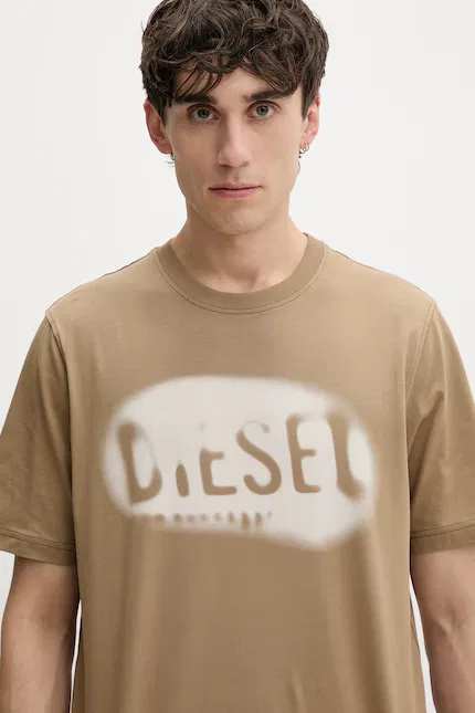 Футболка Diesel T-ADJUST-V2, бежевый — фото 4