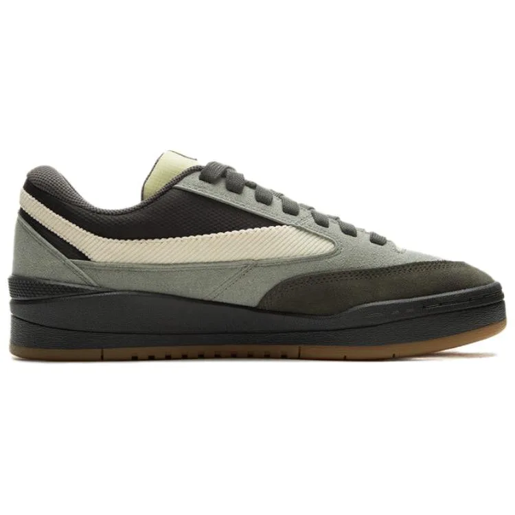 Кроссовки для скейтбординга Li-Ning Slip Resistant Abrasion Resistant мужские серо-зеленые — фото 3