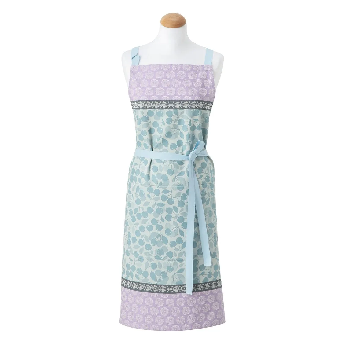 

Хлопковый фартук Cerises Le Jacquard Français, черника