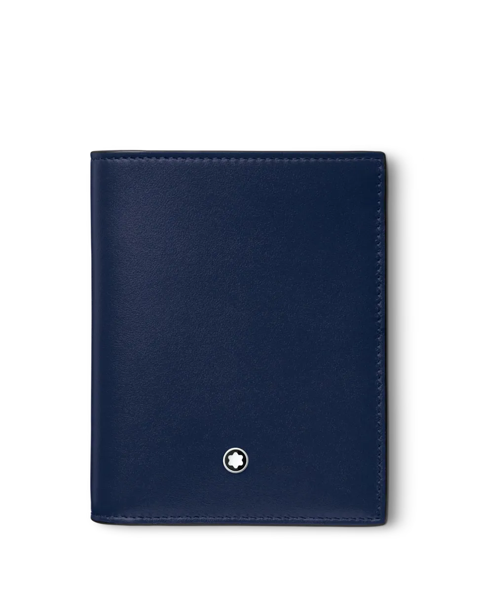 

Синий кожаный кошелек унисекс Montblanc