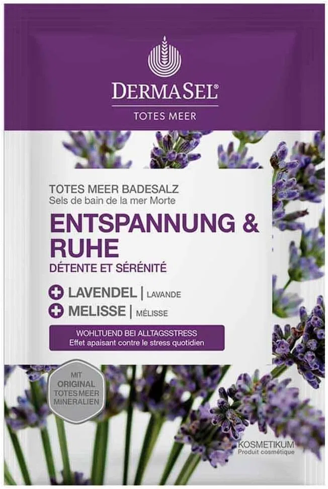 Соль для ванн DERMASEL Dead Sea «Relaxation & Peace», 80 г Dermasel