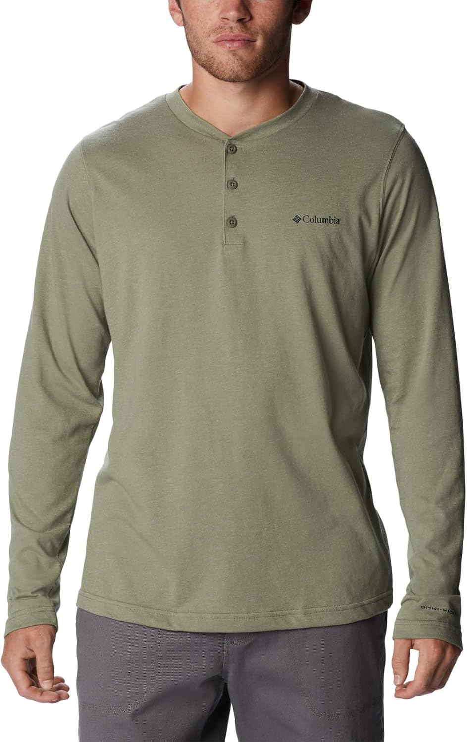 

Columbia Mens Thistletown Hills Henley, Stone Green Heather