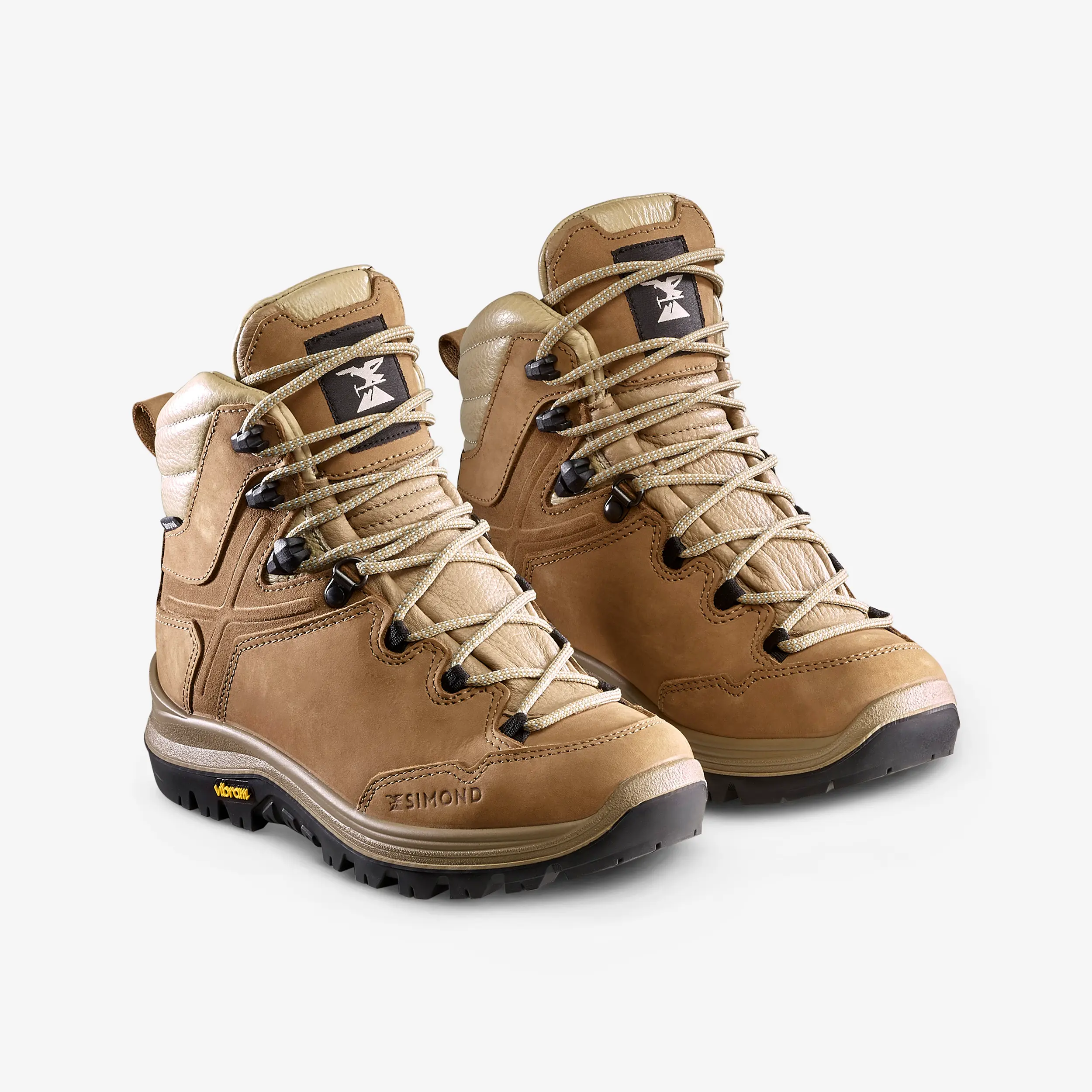 Женские водонепроницаемые кожаные высокие походные ботинки MT500 VIBRAM Simond — фото 2