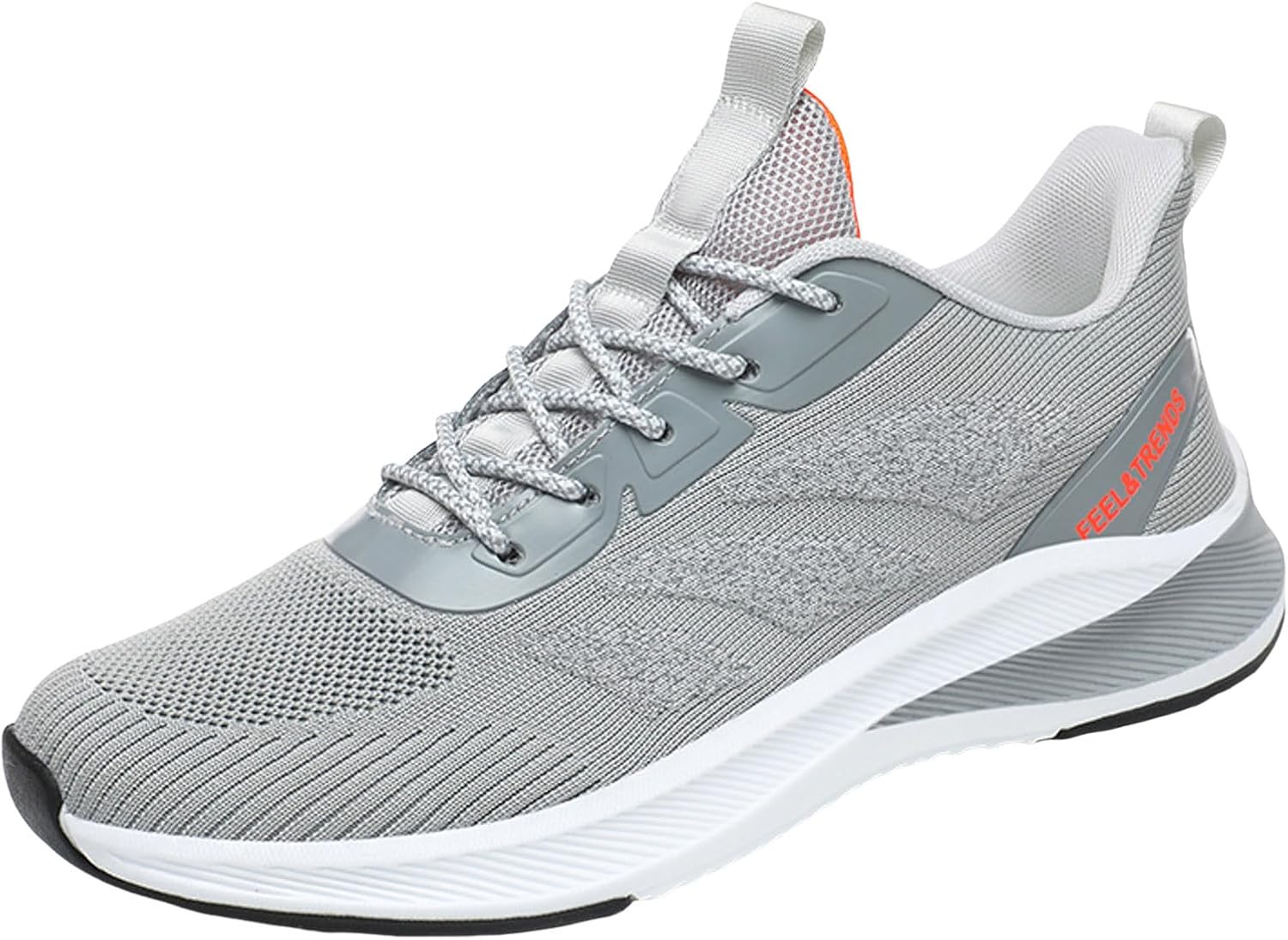 

Мужские спортивные кроссовки, модный новый дизайн с цветовой блокировкой, сетчатые, дышащие и удобные, на шнуровке, повседневные кроссовки, удаление запаха для мужчин Generic, серый