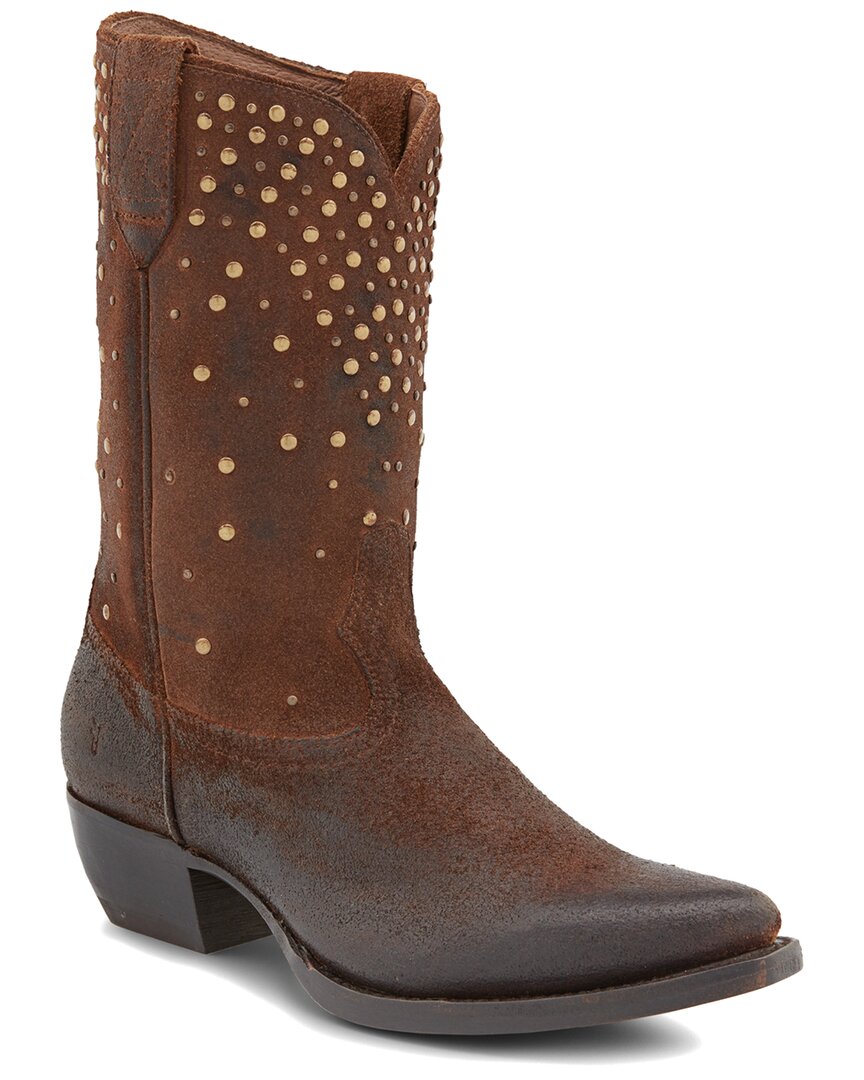 Ботинки Frye Sacha Mid Stud Suede, коричневый