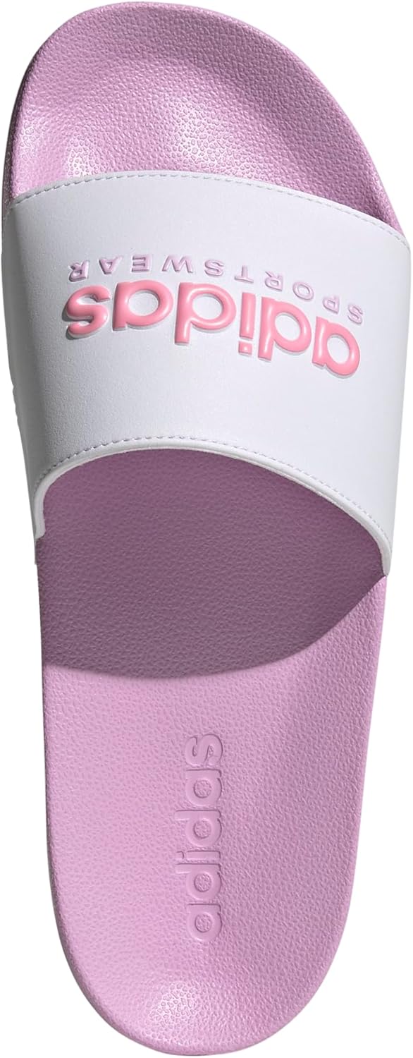 Сланцы для душа adidas Adilette для взрослых унисекс, белый/розовый/сиреневый — фото 3