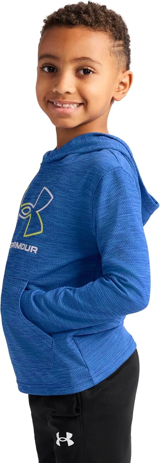 Детские спортивные штаны Under Armour Brawler Warm-up, быстросохнущие и влагоотводящие, свободного кроя, Black Jogger — фото 4