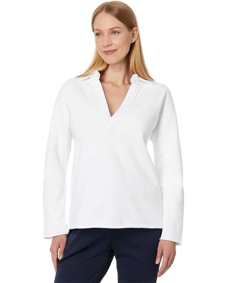 

Свитер Splendid Cassie Long Sleeve French Terry Pullover, белый