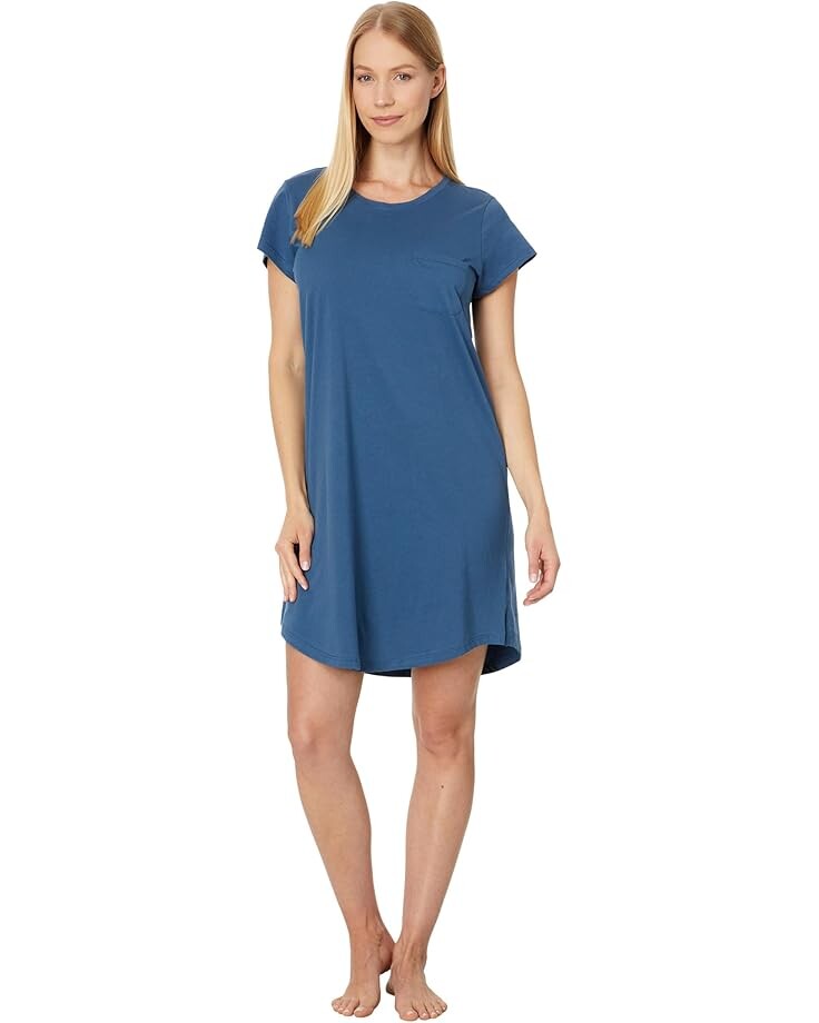 

Ночная рубашка Skin Organic Pima Cotton Carissa Sleepshirt, цвет Denim