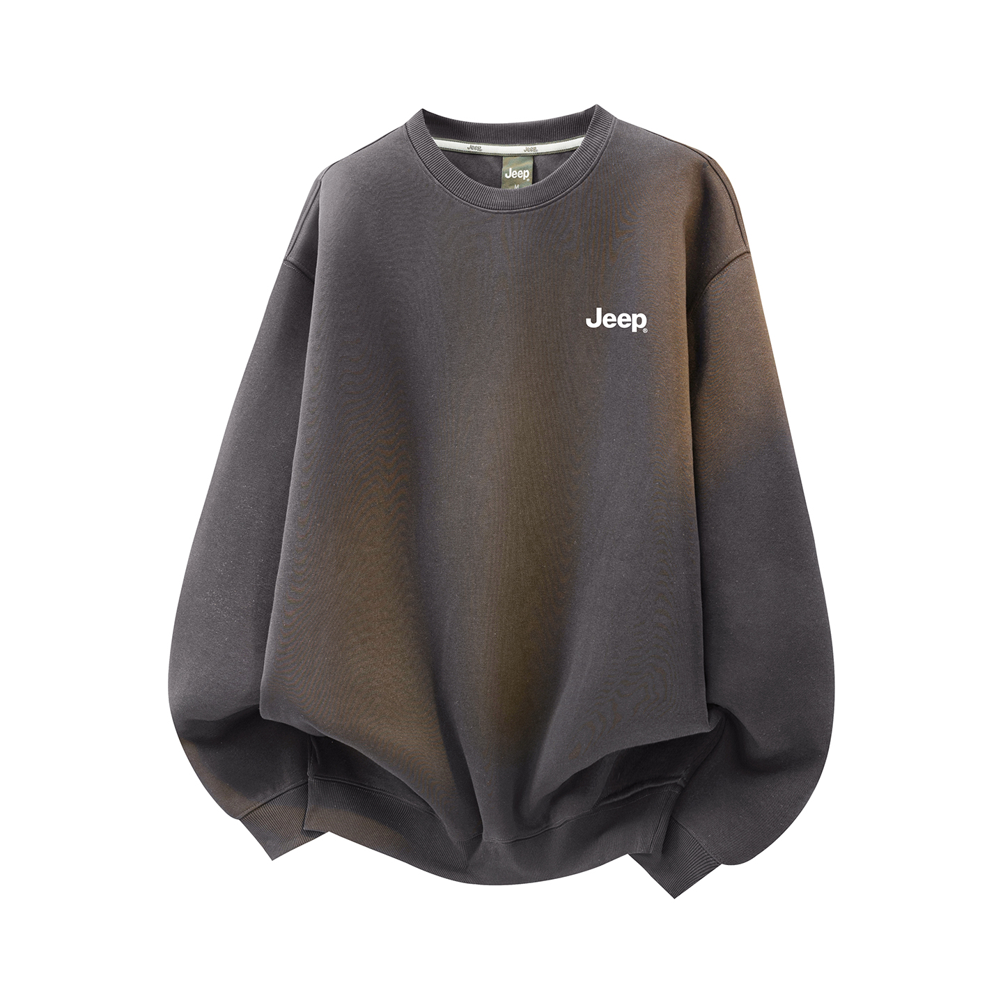 

Свитшот Unisex Crew Neck Moderate Regular Jeep, темно-серый