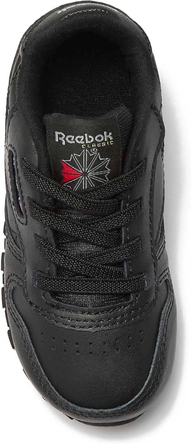 Кроссовки Reebok Classic Leather для детей и подростков, унисекс, для девочек и мальчиков, малышей, детей младшего или старшего возраста, черный — фото 4