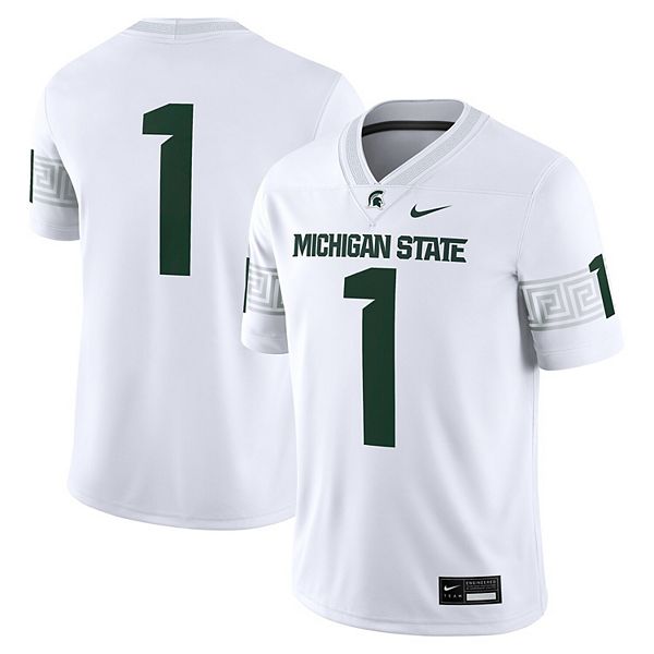 

Мужская футболка Michigan State Spartans #1 белая Nike
